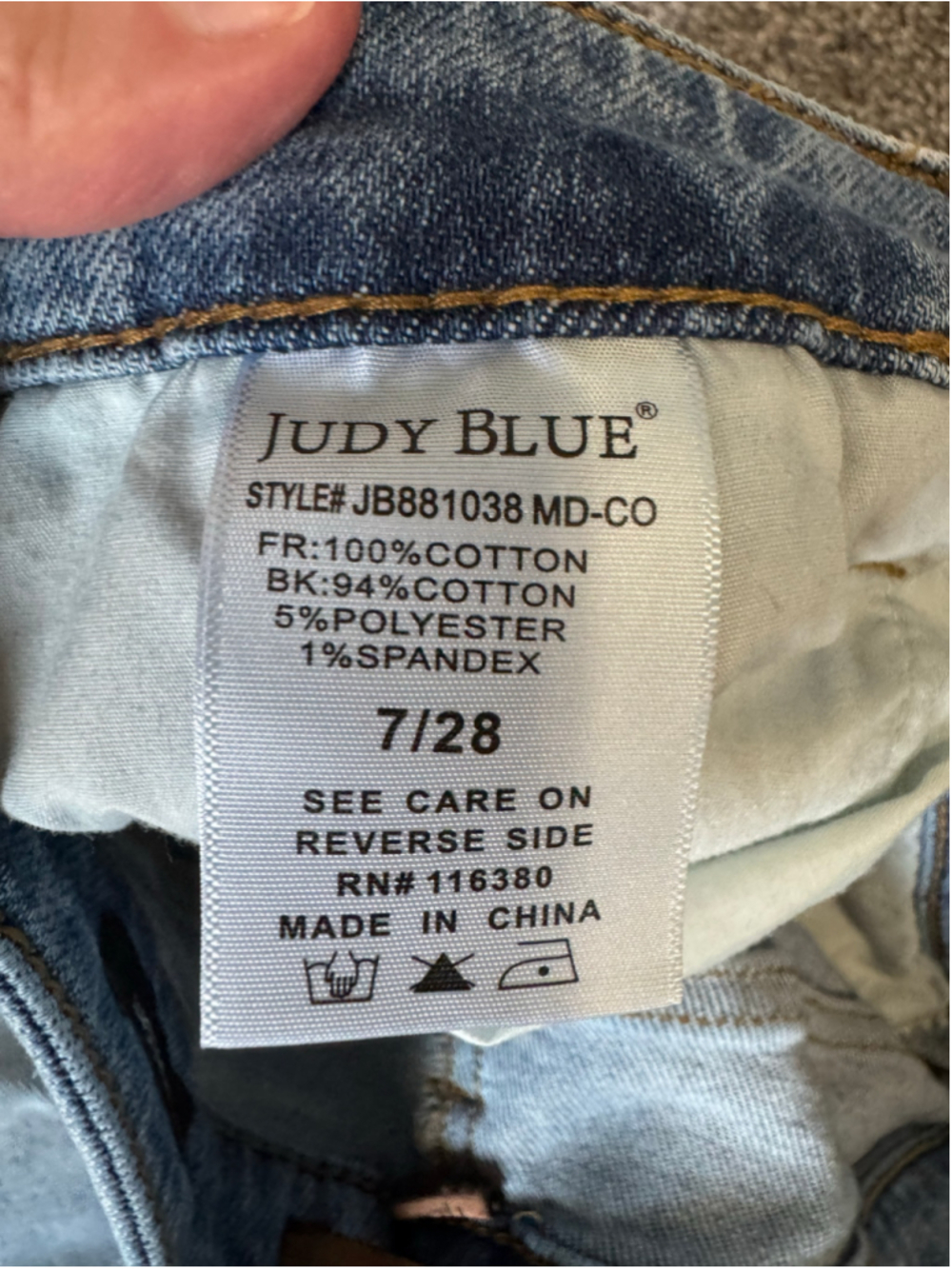 Women's Judy Blue 90’s Straight Leg Destructed Jeans Size 28 - Picture 10 of 14